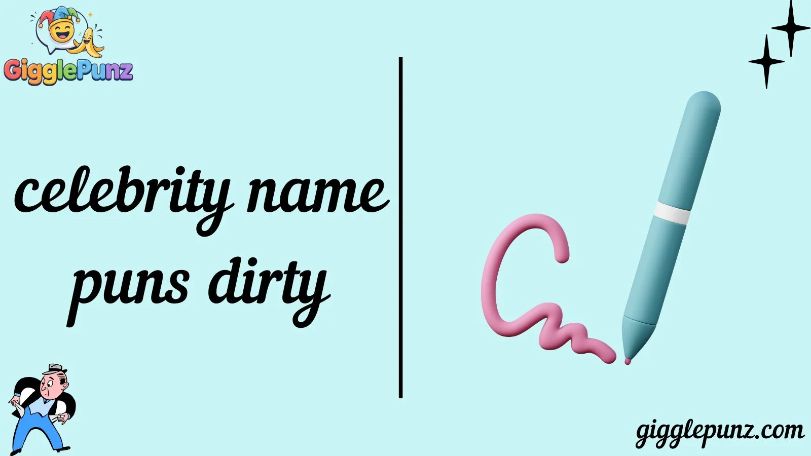 celebrity name puns dirty